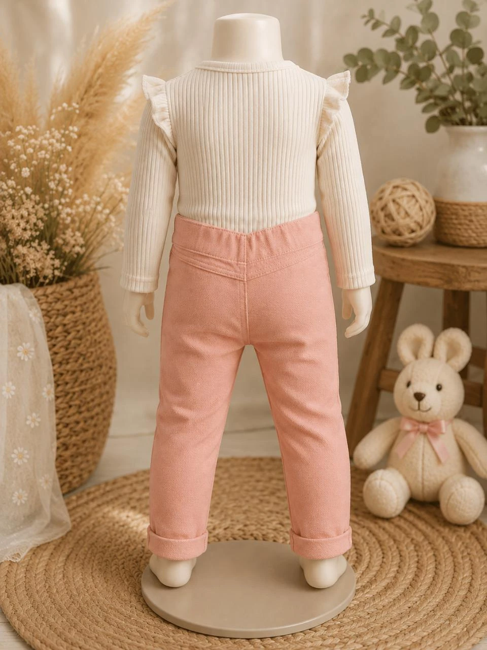 Pink pants age 3 months Kiabi new – photo 2